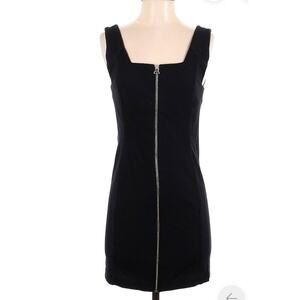 T by Alexander Wang Piped Micro Mini Cocktail Dress Women's Black Size Small